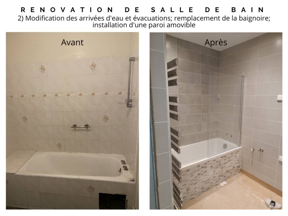 Modification baignoire